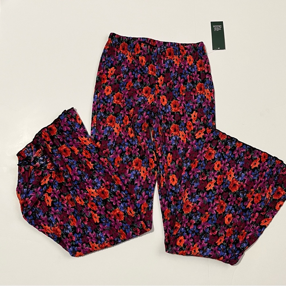 High rise flare pants
